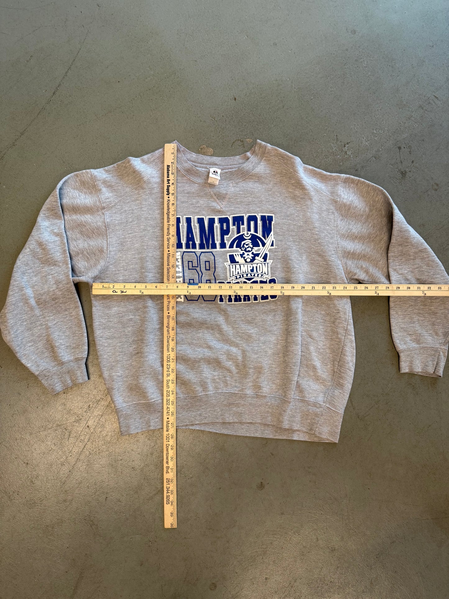 Y2K Hampton University Crewneck Sweatshirt - 2XL