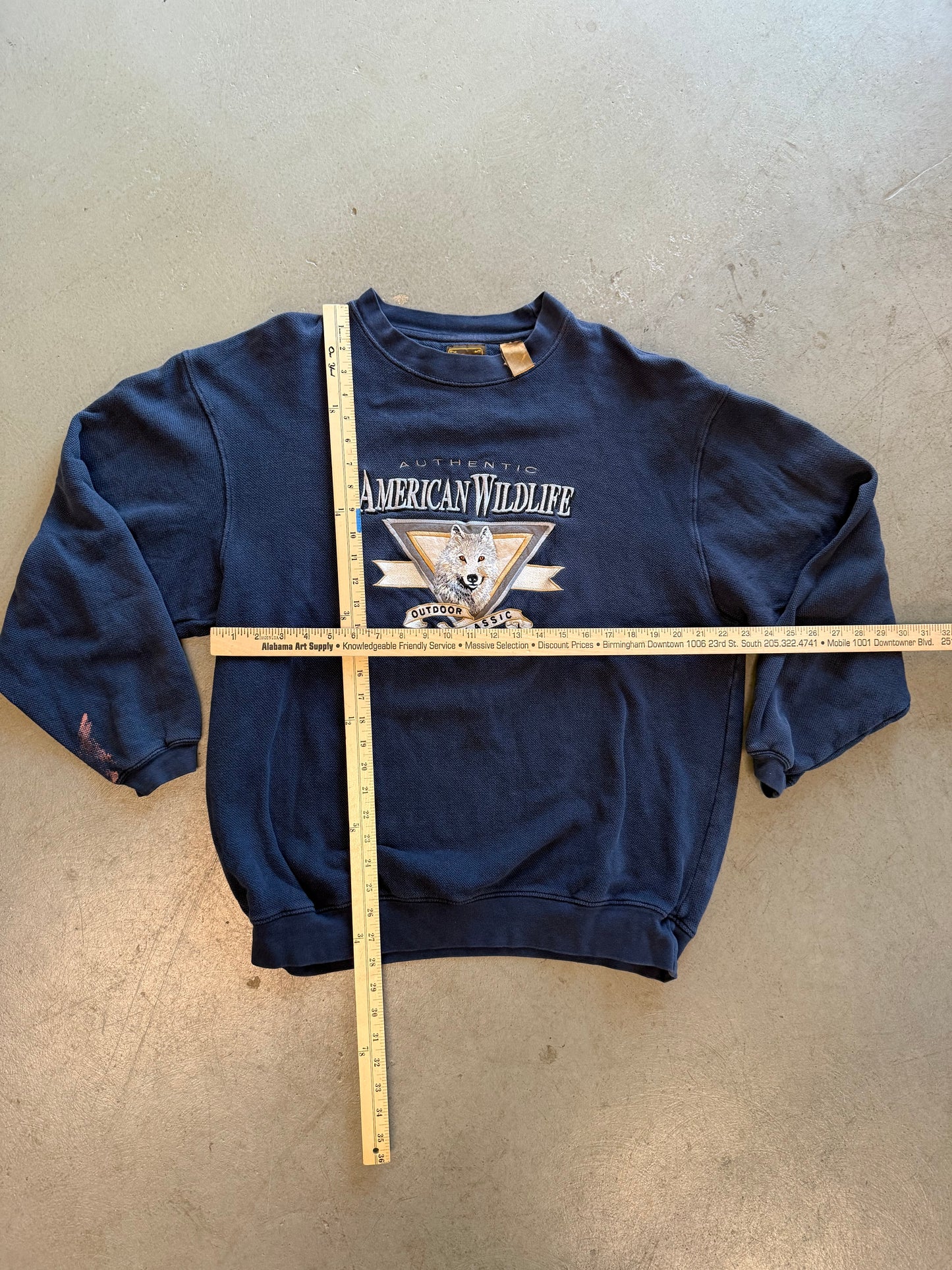 Vintage American Wildlife Crewneck Sweatshirt - Measured