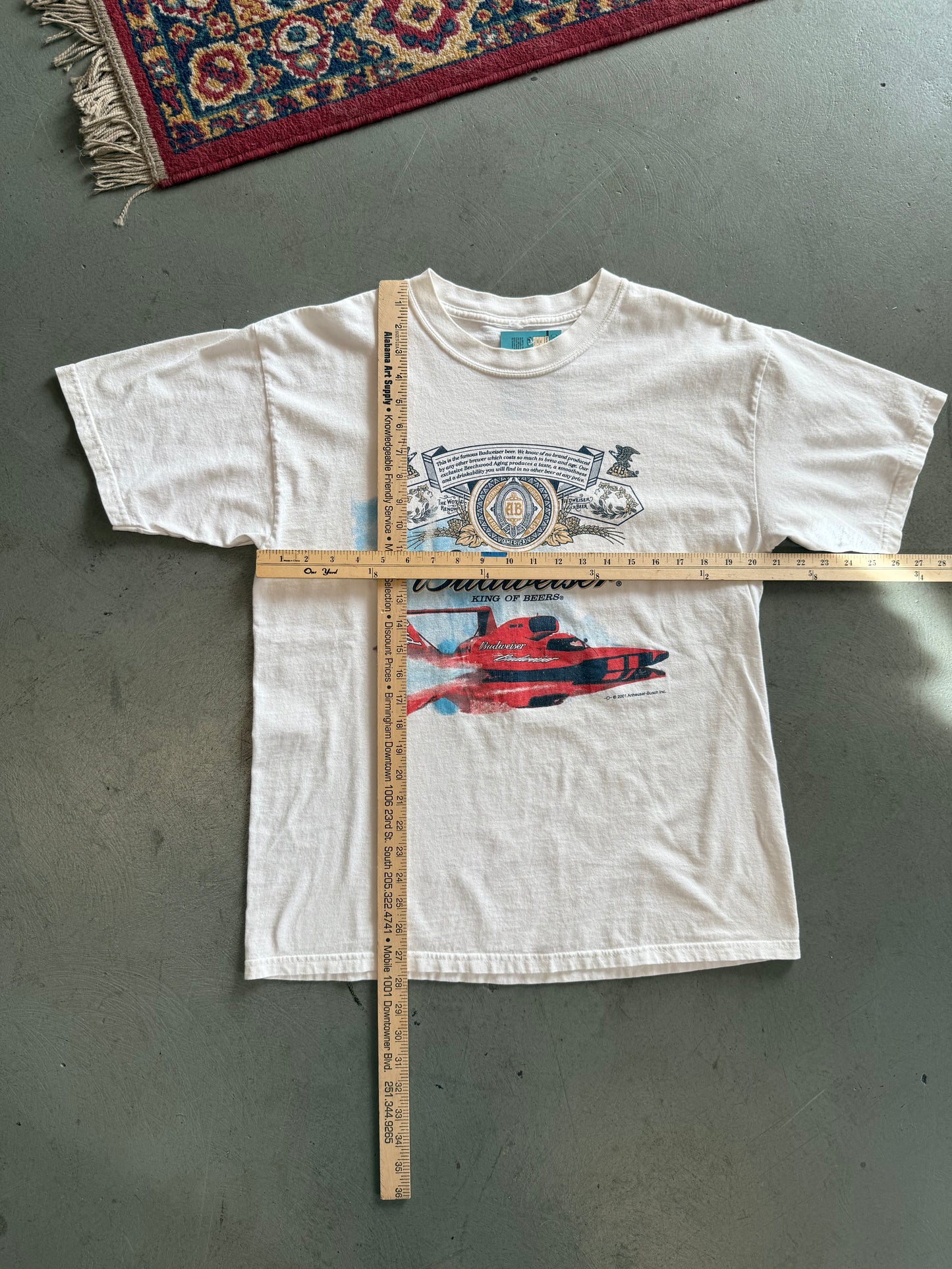 Vintage Budweiser Boat Racing Tee - Measurements in pics
