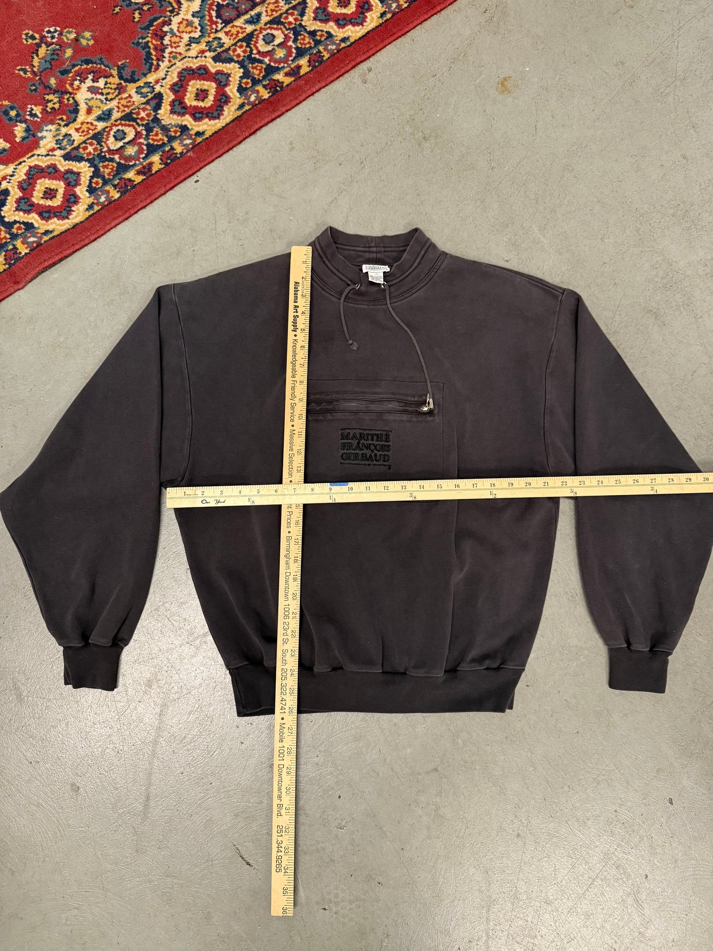 80's Girbaud Mock Neck Pullover - Medium