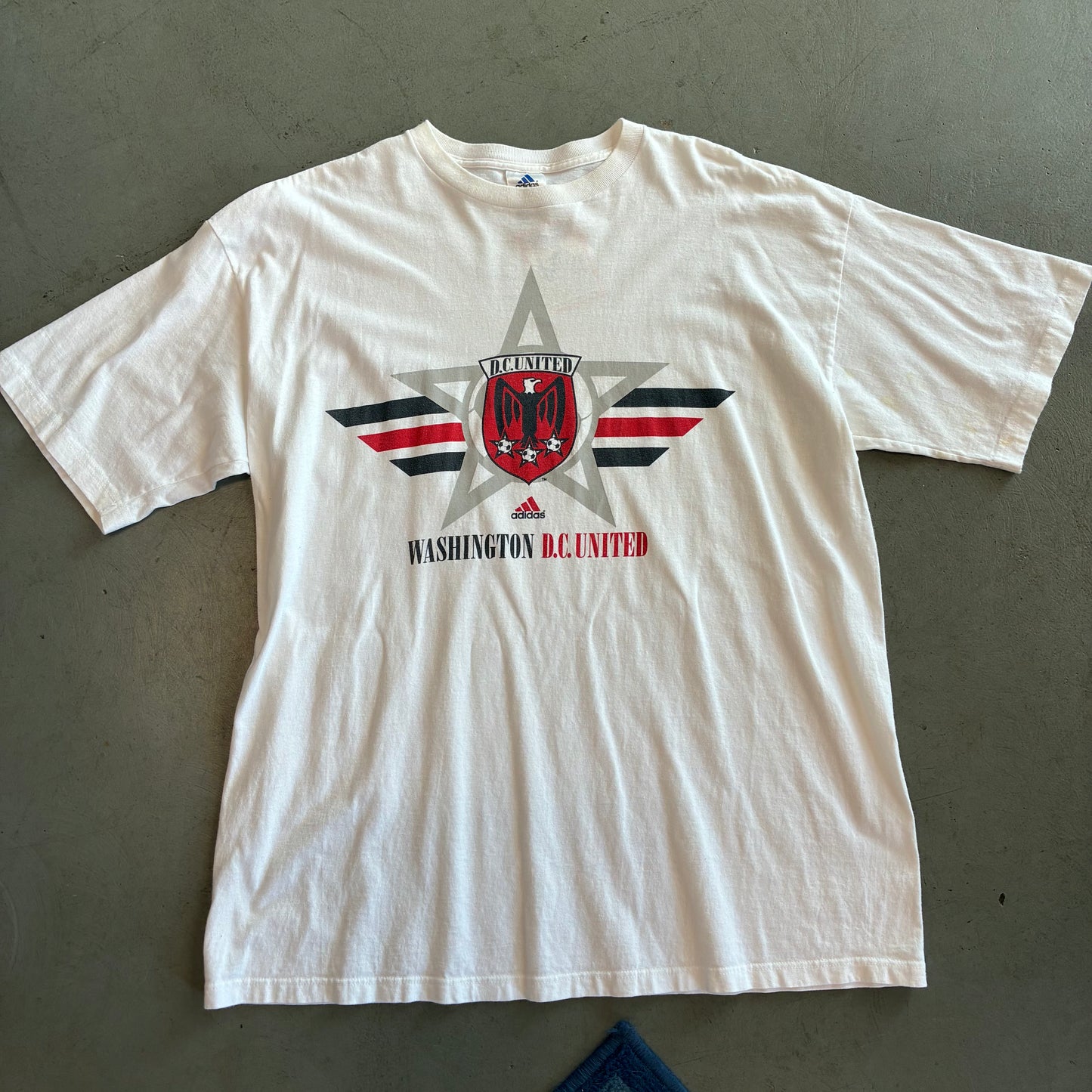 Vintage Adidas DC United Big Logo Soccer T-shirt - XL
