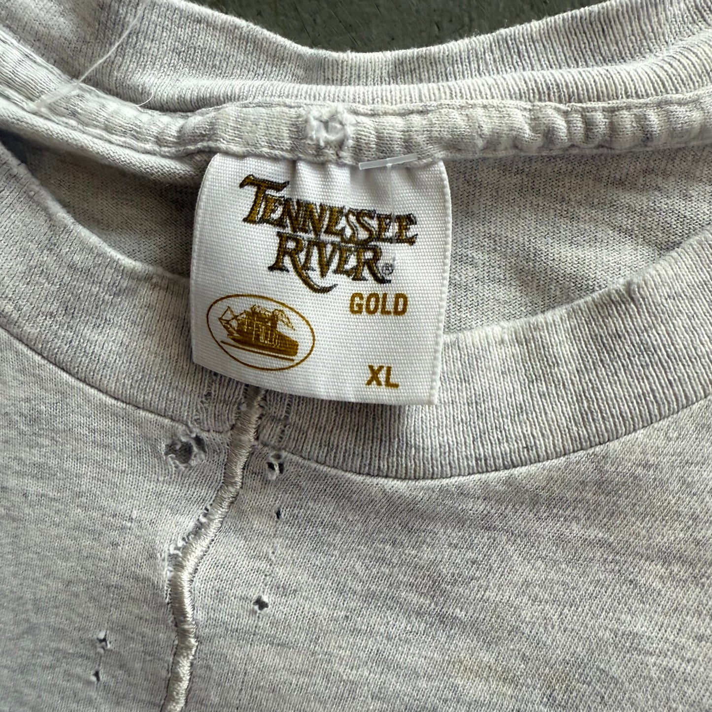 Vintage Troy Aikman Big Head Tee - REPAIRED - XL