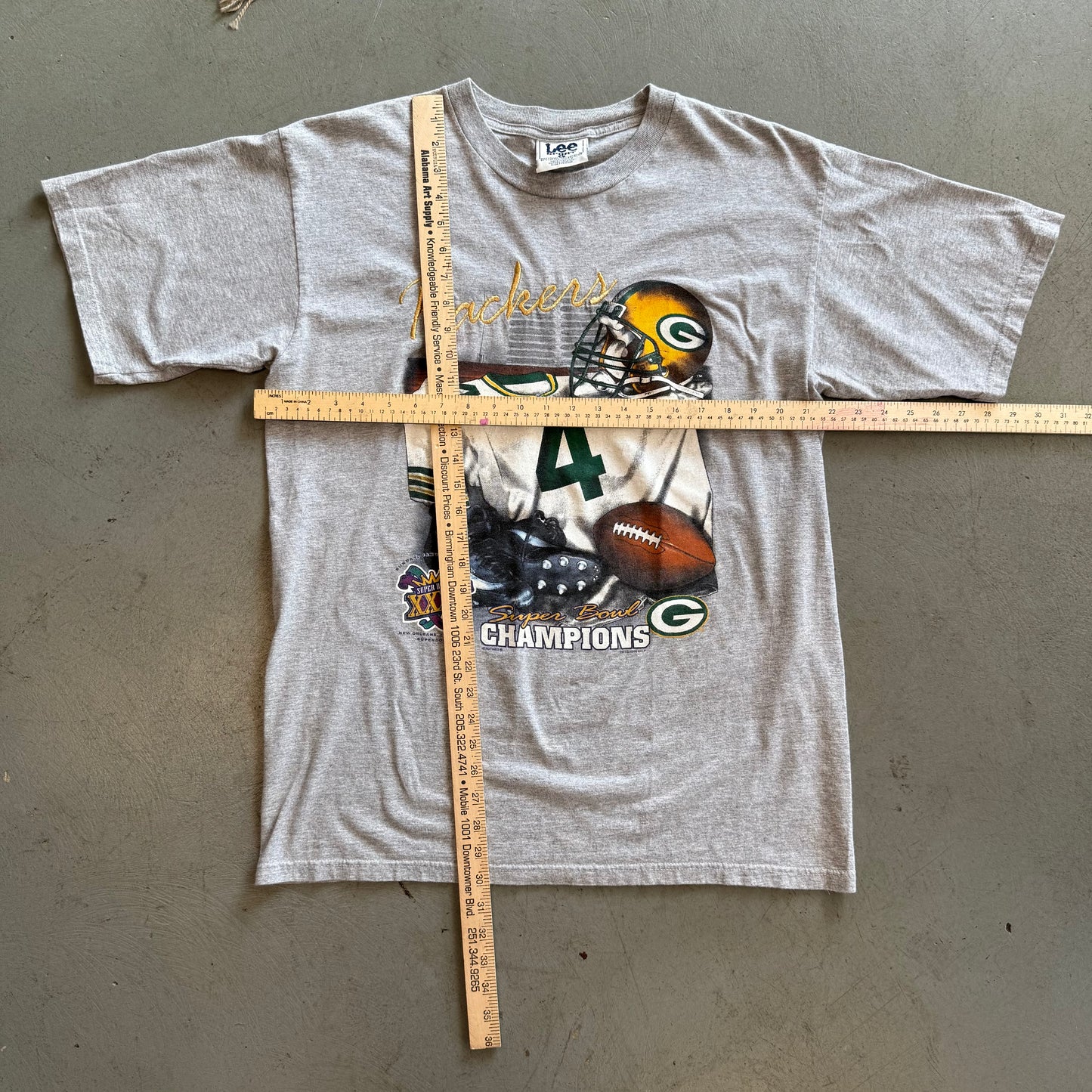 Vintage Packers Super Bowl XXXI Champs Tee - Large