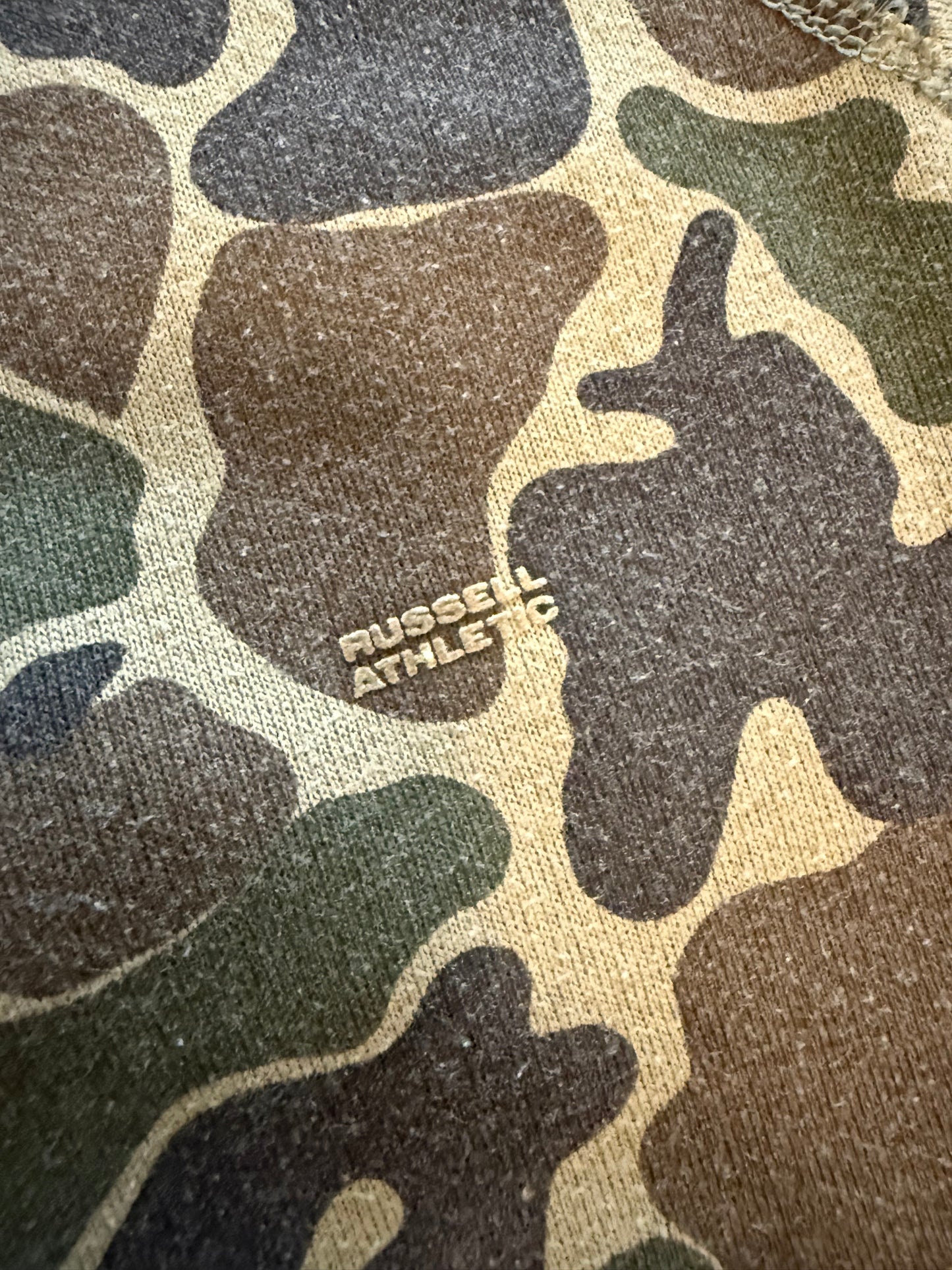 Vintage Camo Russell Sweatshirt - Large