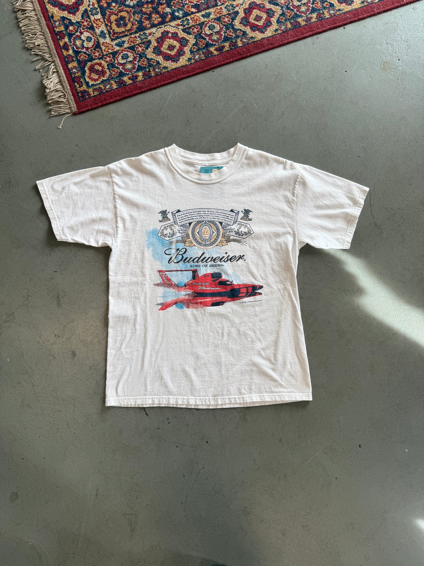 Vintage Budweiser Boat Racing Tee - Measurements in pics