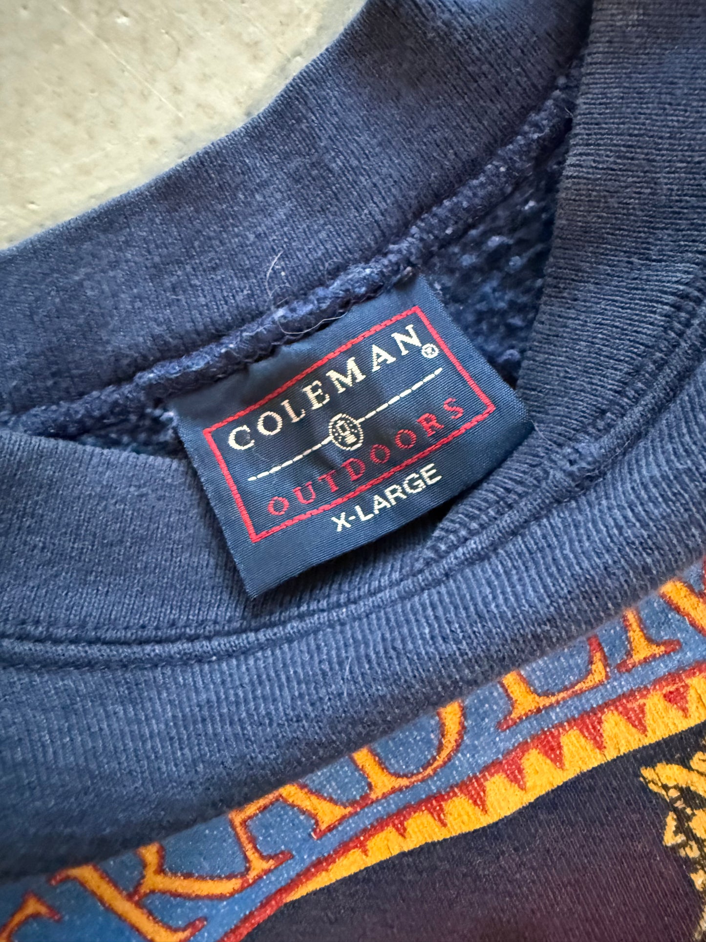 90's Coleman Splitneck Sweatshirt - XL