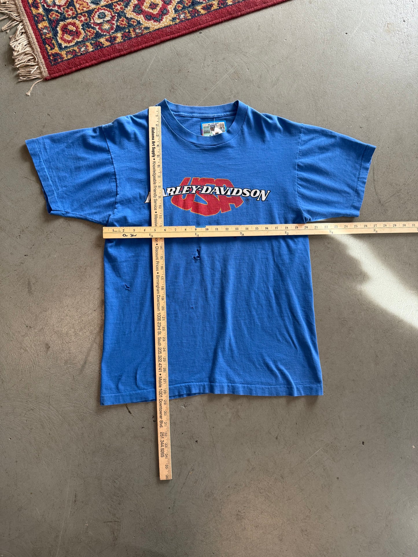 Vintage Distressed Harley Davidson Shirt - Measurements in pics