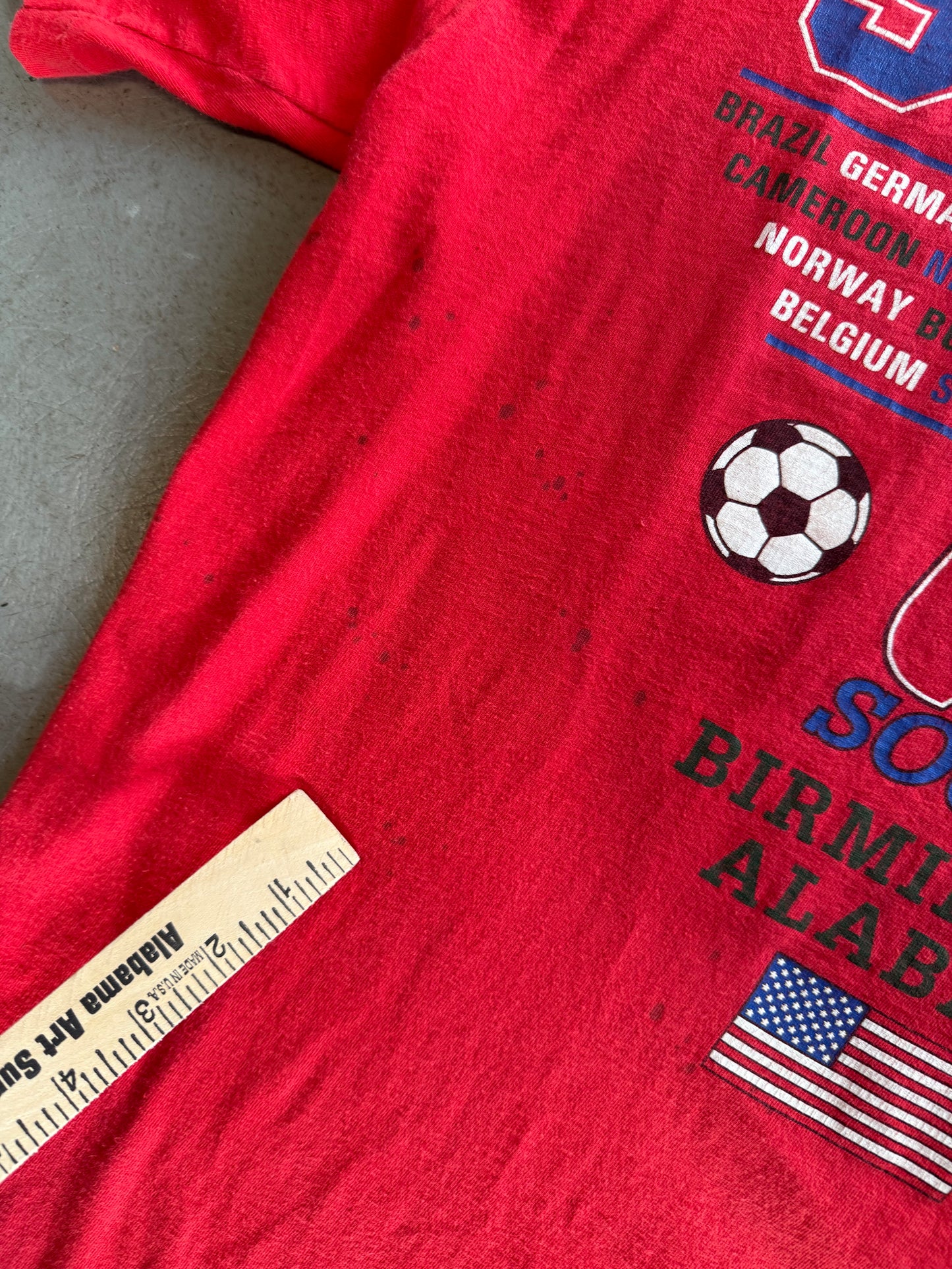 Vintage Birmingham World Cup Soccer T Shirt - Large