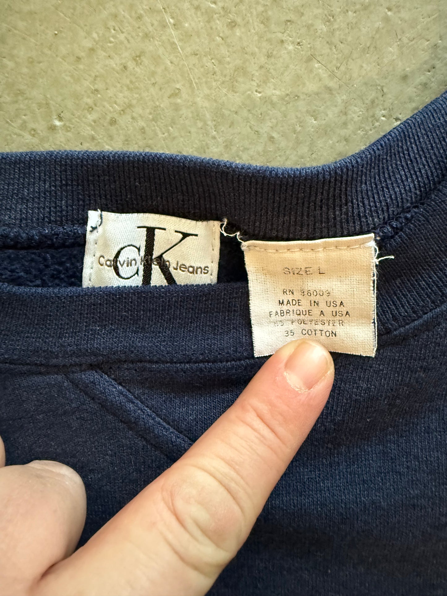 90's Calvin Klein Crewneck Sweatshirt- Large