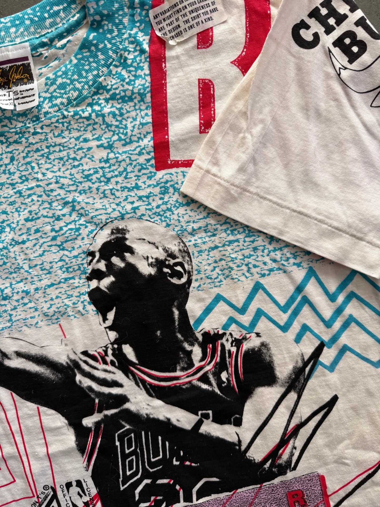 NOS Micheal Jordan Magic Johnson Tee's AOP - XL