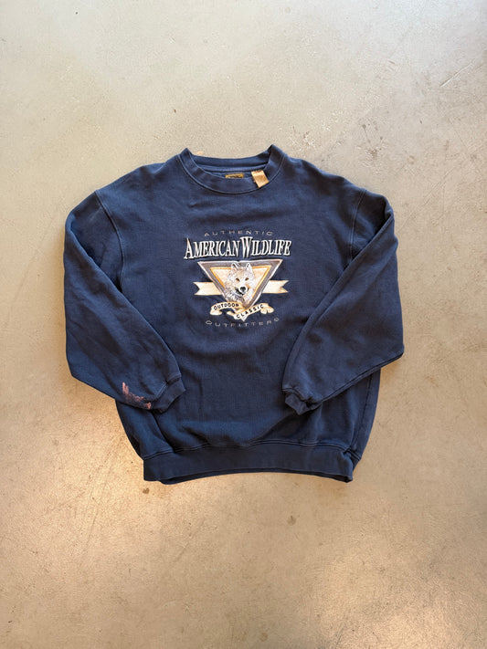 Vintage American Wildlife Crewneck Sweatshirt - Measured