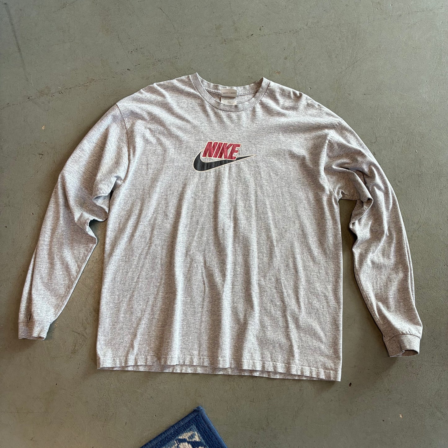 Vintage Long Sleeve Nike Logo Tee - XL