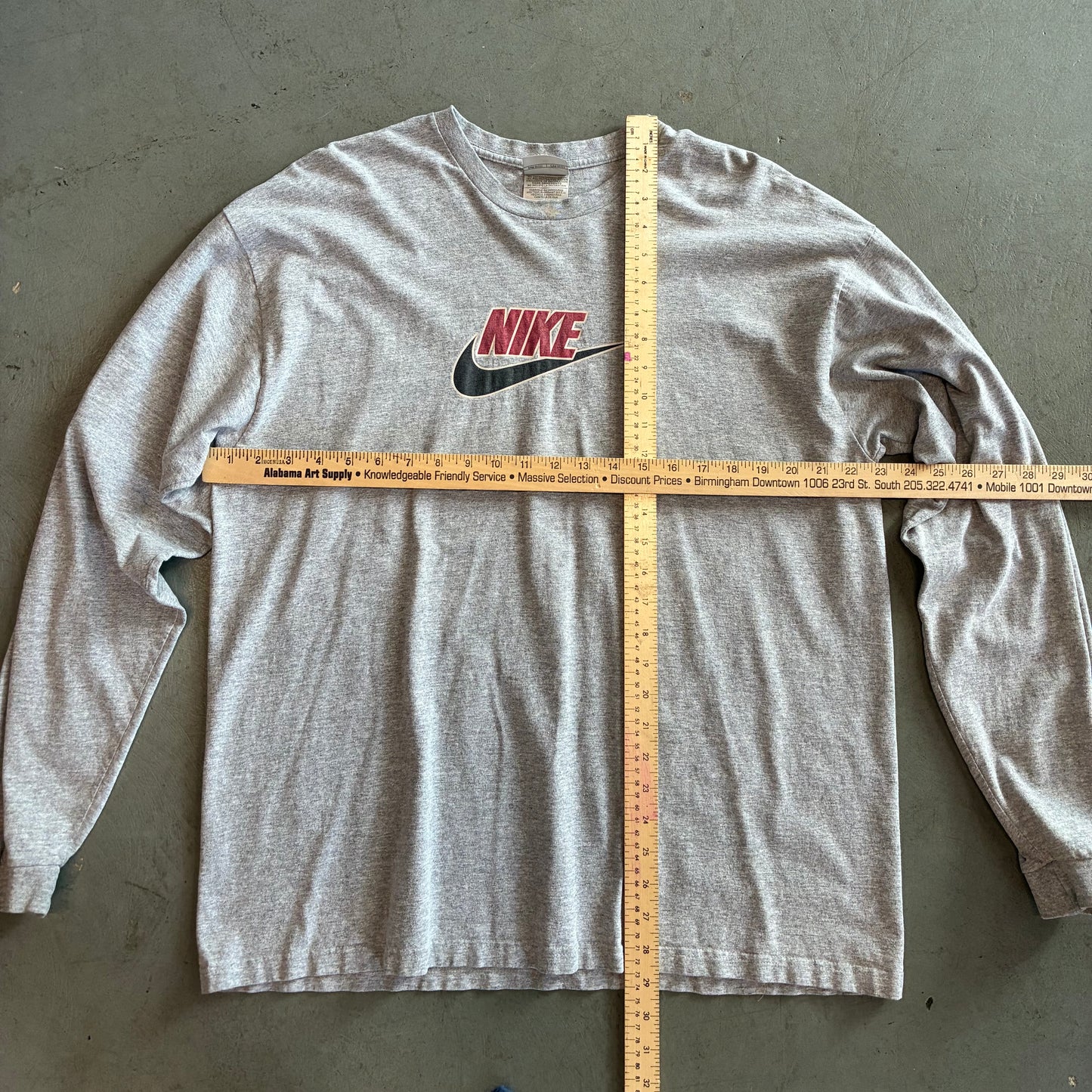 Vintage Long Sleeve Nike Logo Tee - XL