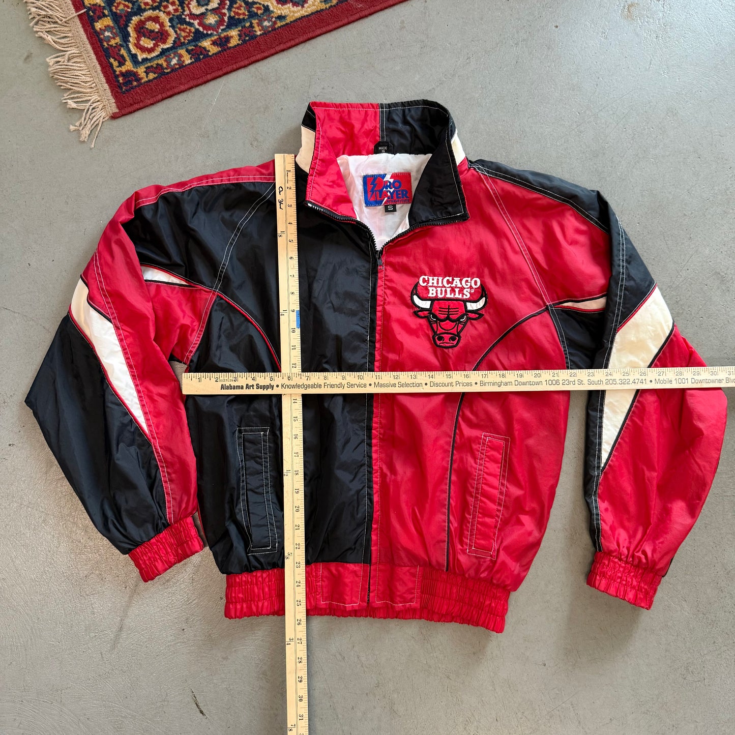 Vintage Pro Player Chicago Bulls Windbreaker - Small (Fits Large)