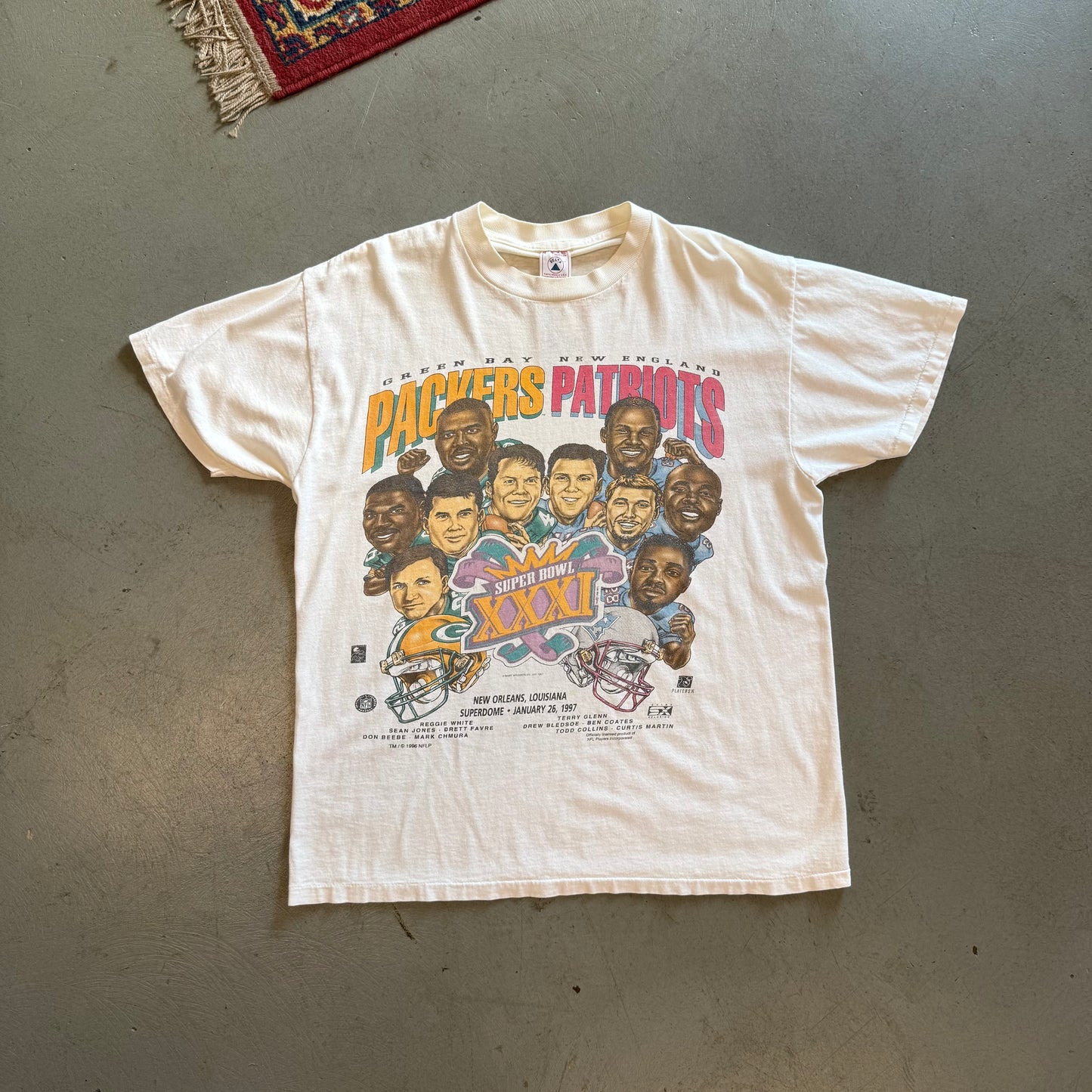 Vintage Super Bowl XXXI Big Head Tee - Large