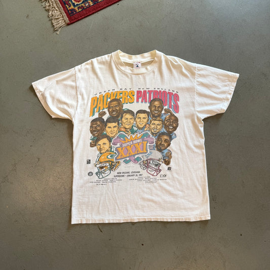 Vintage Super Bowl XXXI Big Head Tee - Large