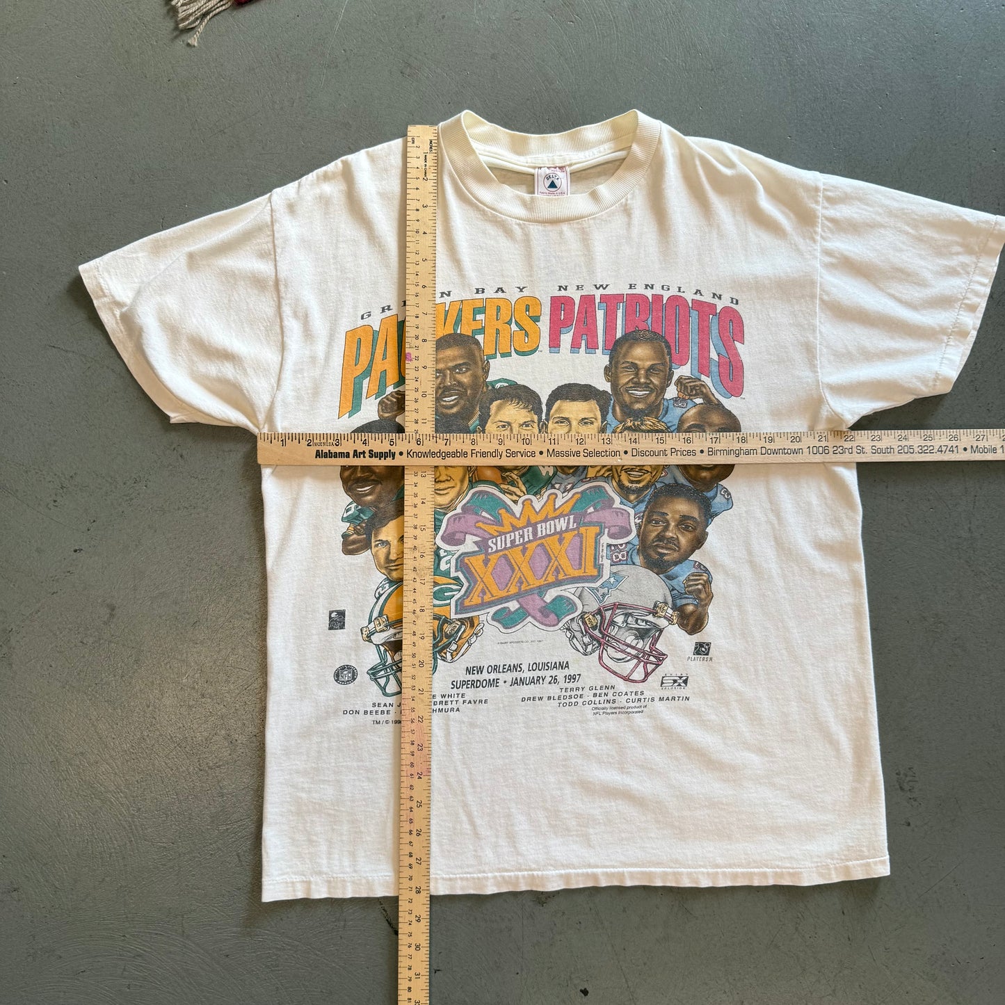 Vintage Super Bowl XXXI Big Head Tee - Large